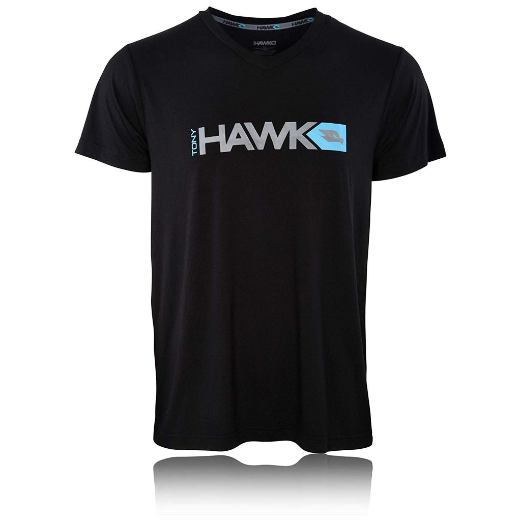 TONY HAWK Mens Lounge Shirt - Super Soft Jersey V-Neck T Shirt Spandex/Polyester Blend Birdman Sleep Pajama