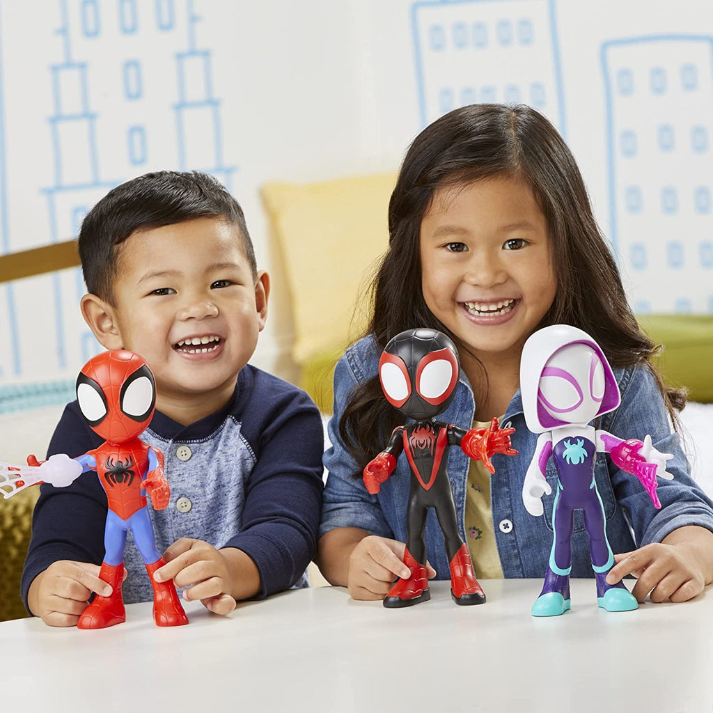 Marvel Spidey and His Amazing Friends Supersized Ghost-Spider 9-inch Action Figure, Preschool Super Hero Toy for Kids Ages 3 and Up