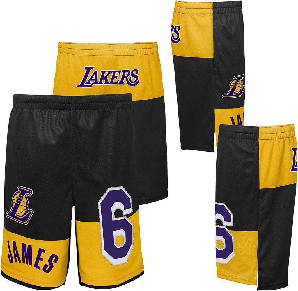 Outerstuff Lebron James #6 Pandamonium Name & Number Shorts - Youth Boys (8-20)