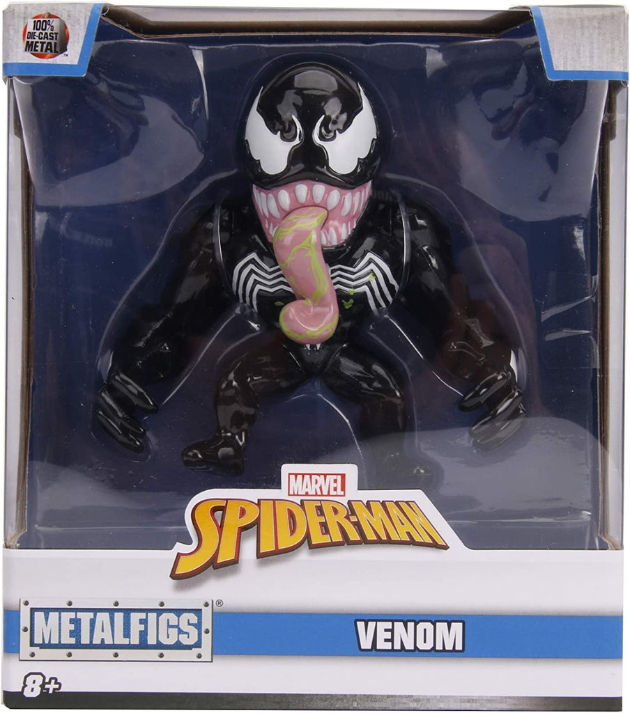 Jada Toys Marvel Spider-Man Venom Metals Die-Cast Collectible Toy Figure, 4", Black with Slime