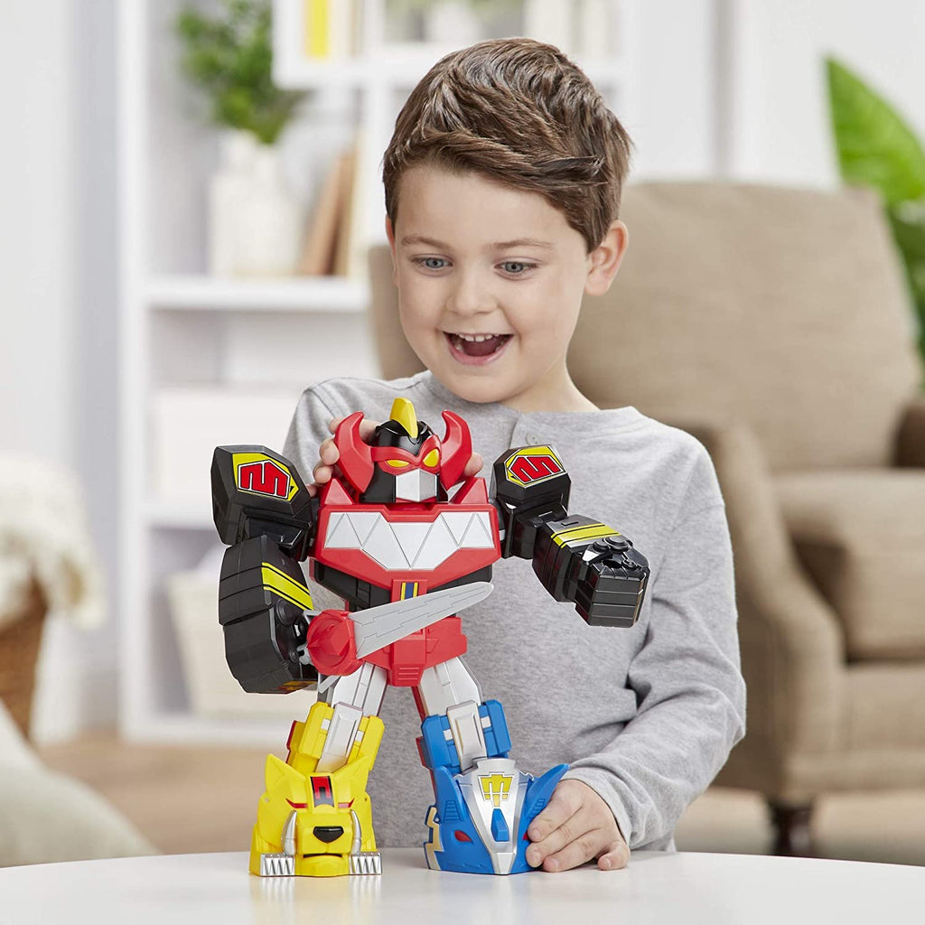 Playskool Heroes Mega Mighties Power Rangers Megazord Action Figure, 12-Inch Mighty Morphin Power Rangers Toy for Kids Ages 3 and Up