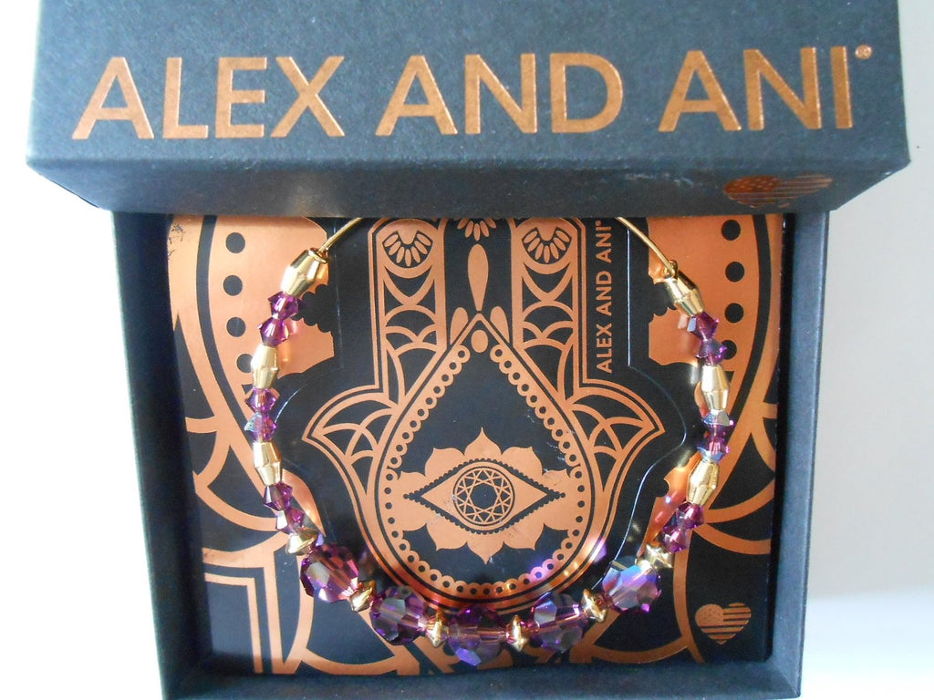 Alex and ANI Swarovski Crystal Beaded Bangle Bracelet