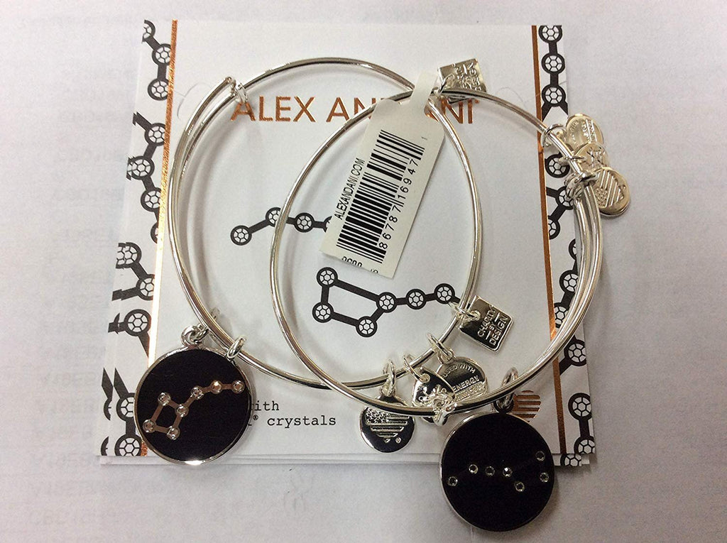 Alex and Ani Women's Charity by Design Big and Little Dipper Set of 2 Bracelet, Shiny Silver