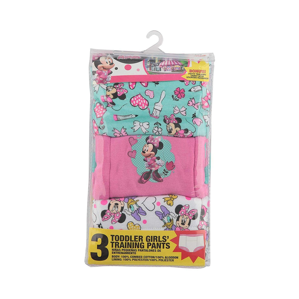 Disney Girls' Toddler 3-Pack, Pink Minnie, 18M