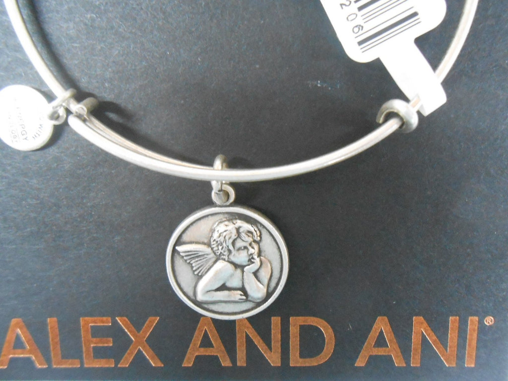 Alex and Ani Women's Charity by Design - Cherub Expandable Charm Bangle Bracelet