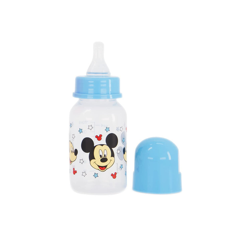 Baby Bottles 5 oz for Boys and Girls| 3 Pack of Disney"Mickey Starboy" Infant Bottles for Newborns and All Babies | BPA-Free Plastic Baby Bottle for Baby Shower