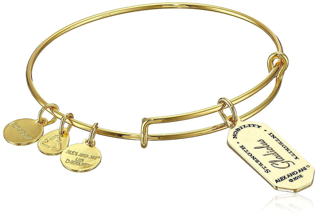 Alex and Ani Warrior's Will Gladiolus Expandable Wire Bangle Bracelet