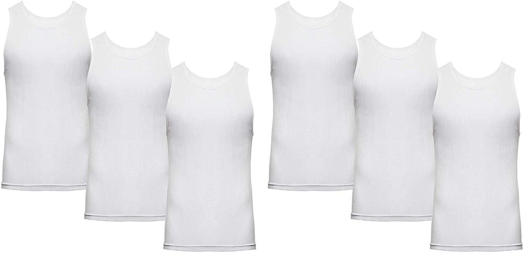 HEAD Men's White A-Shirt 6-Pack - Sizes S-2X