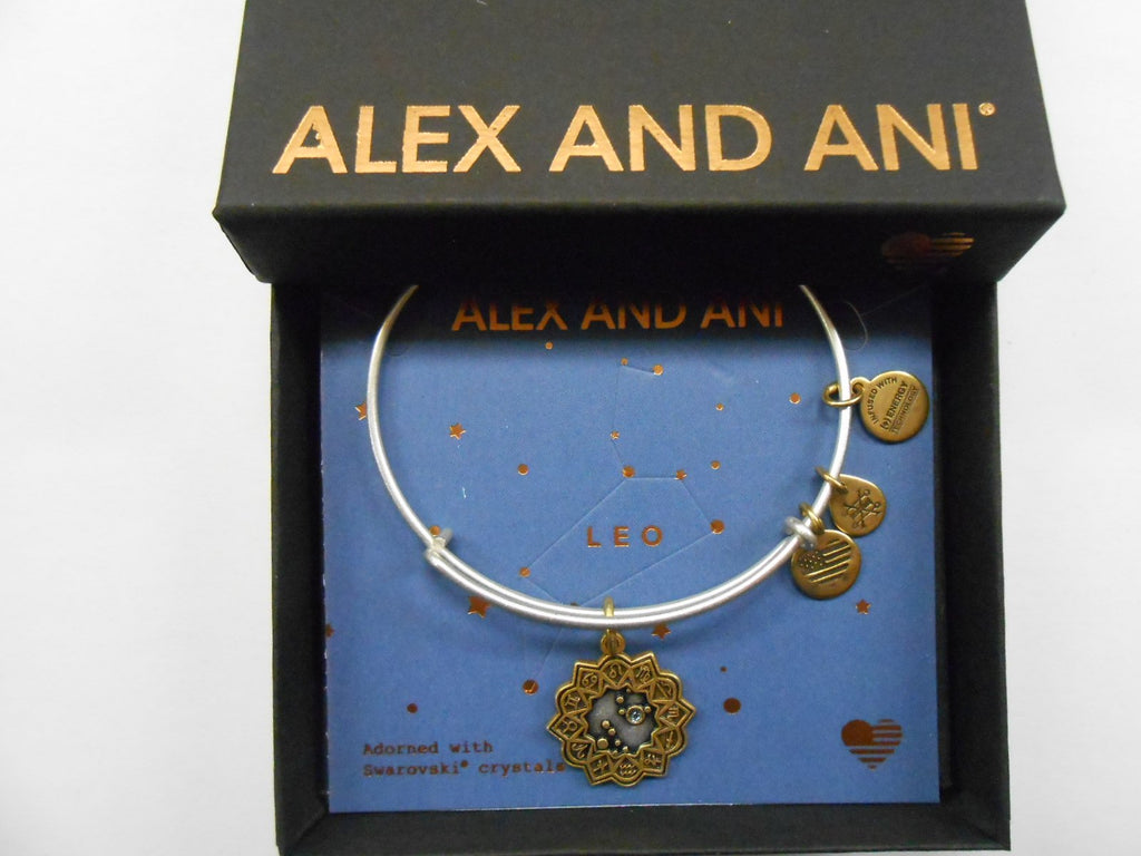 Alex and Ani Womens Two-Tone Zodiac Bangle