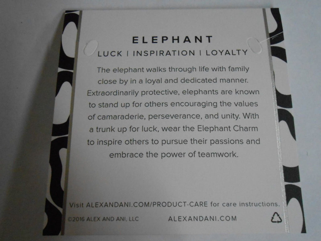 Alex and Ani "Charity By Design" The Elephant Expandable Wire Bangle Bracelet, 7.75"