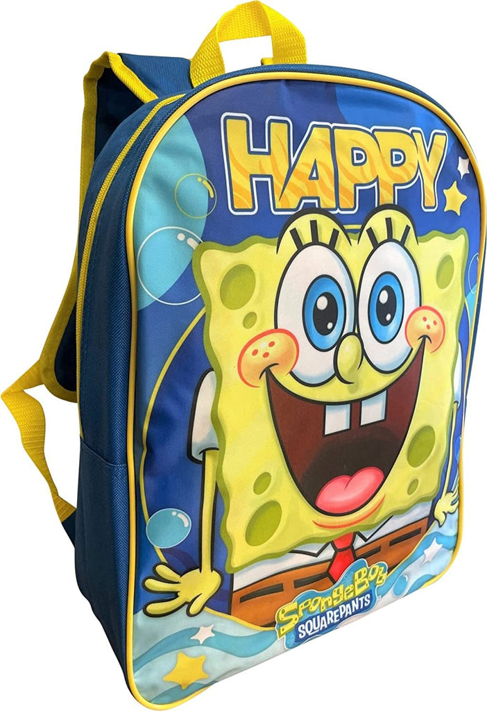 Sponge Bob 15" School Backpack (Blue-Yellow)