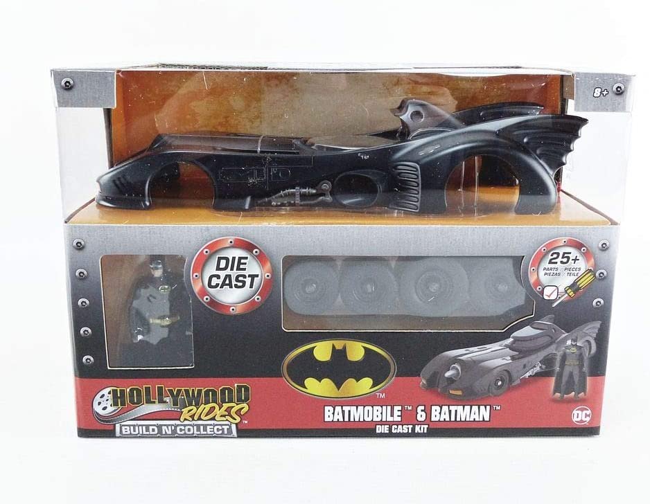 Build N'collect 1989 Batmobile & Batman Figure 1/24 Diecast Model Kit