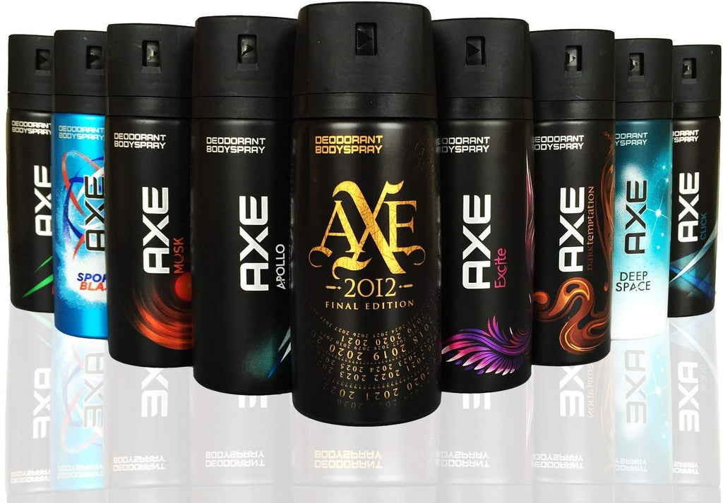 AXE body spray deodrant Mix within the available kinds