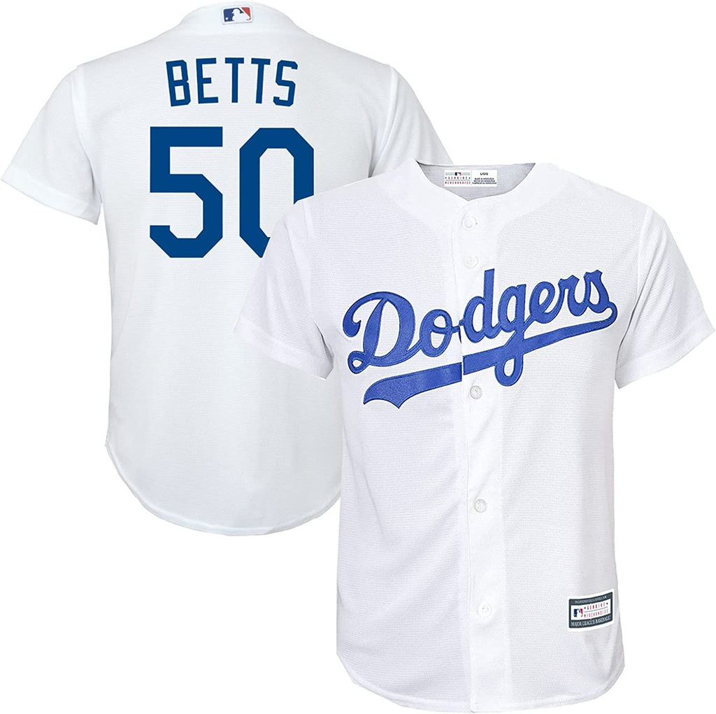 Outerstuff Mookie Betts Los Angeles Dodgers MLB Boys Youth 8-20 Player Jersey