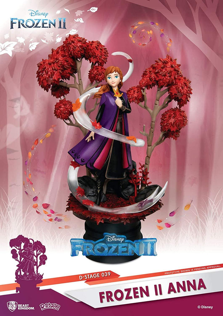 Beast Kingdom Frozen II: Anna DS-039 D-Stage Series Statue, Multicolor