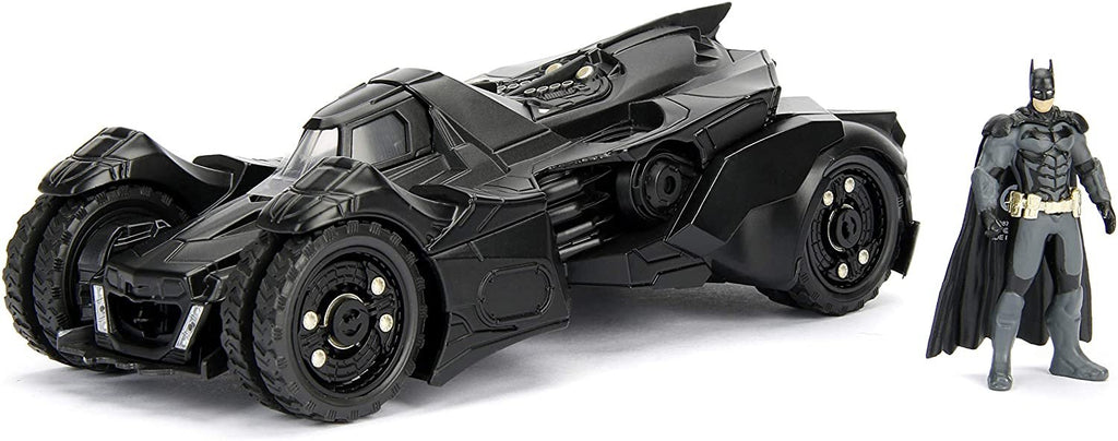 DC Comics Batman 2015 Arkham Knight Batmobile & Batman Metals Die-cast collectible toy vehicle with figure