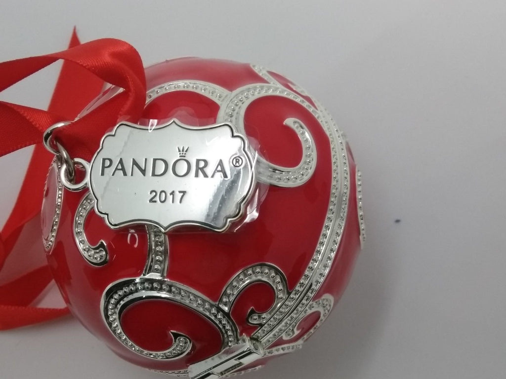 PANDORA 2017 Red Ornament Christmas Spectacular, Radio City Rockettes WITH CHARM