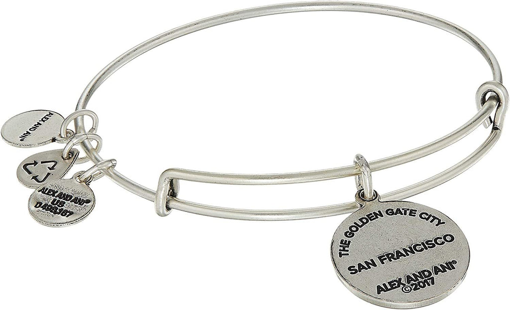 Alex and Ani Women's San Francisco Bangle Bracelet, Rafaelian Silver