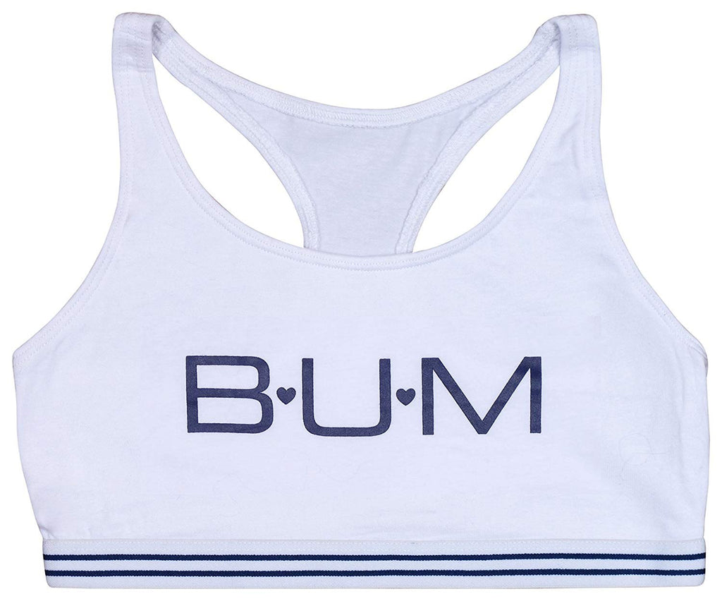 B.U.M. Equipment Girls Racerback Sports Bra, 4 Pack