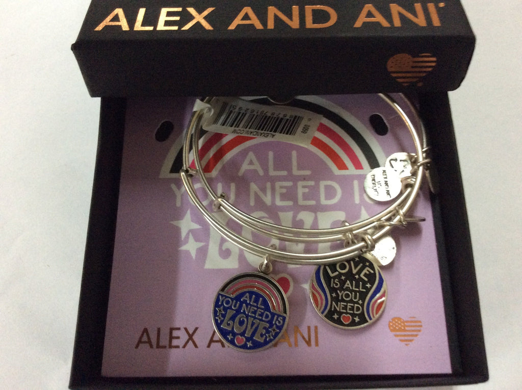 Alex and Ani Women's All You Need is Love Bracelet Set of 2