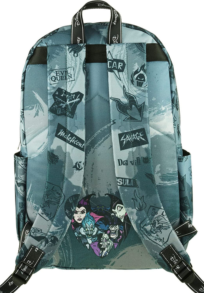 Classic Disney Villains Backpack with Laptop Compartment for School, Travel, and Work