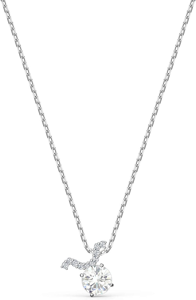 SWAROVSKI Women's All Zodiac Symbols Crystal Pendant, Mixed Metal Finish, Clear White Crystal Necklace Jewelry Collection