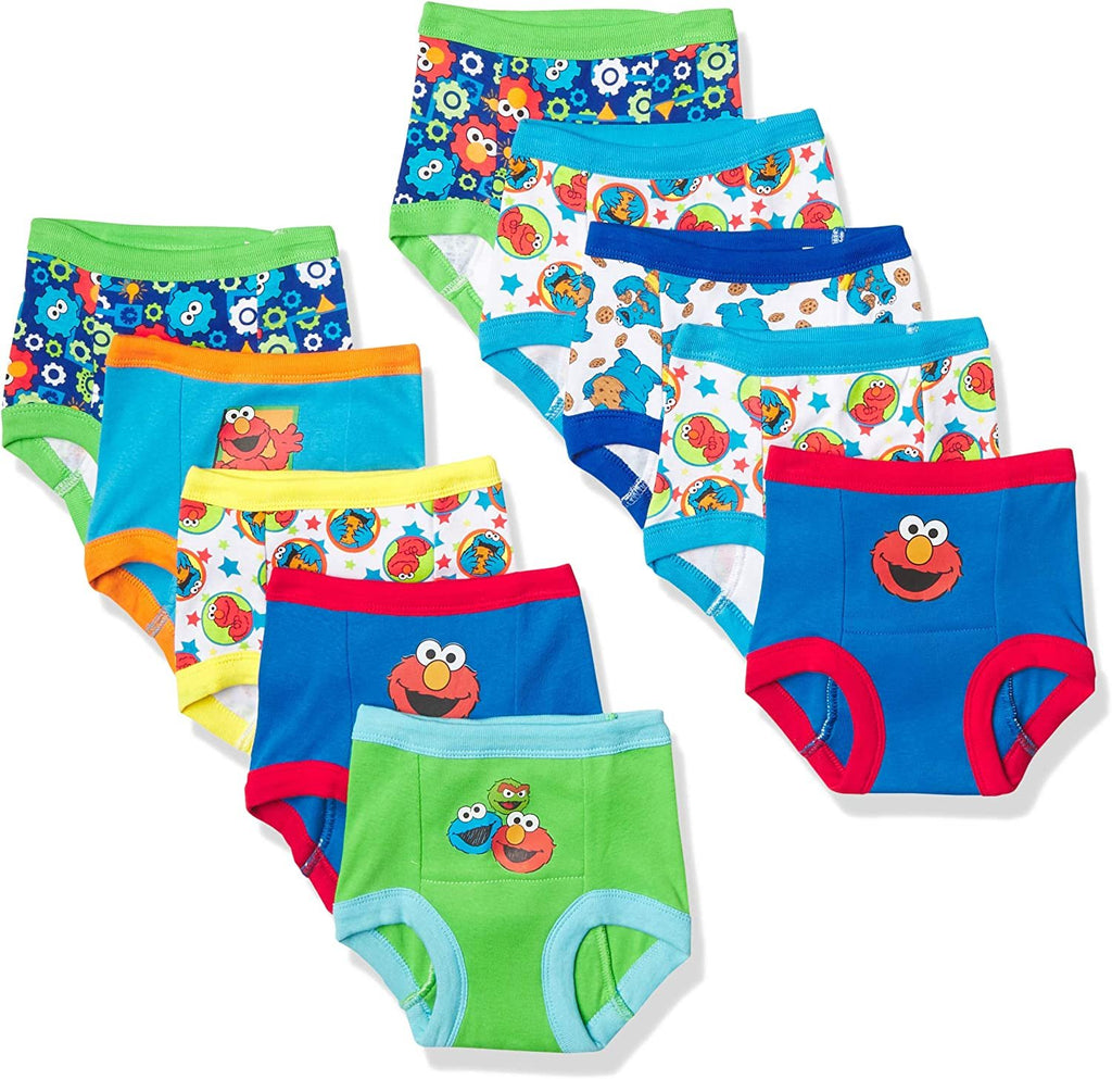 Sesame Street Unisex-Baby Potty Training Pants Multipack, SesameB10pk, 18