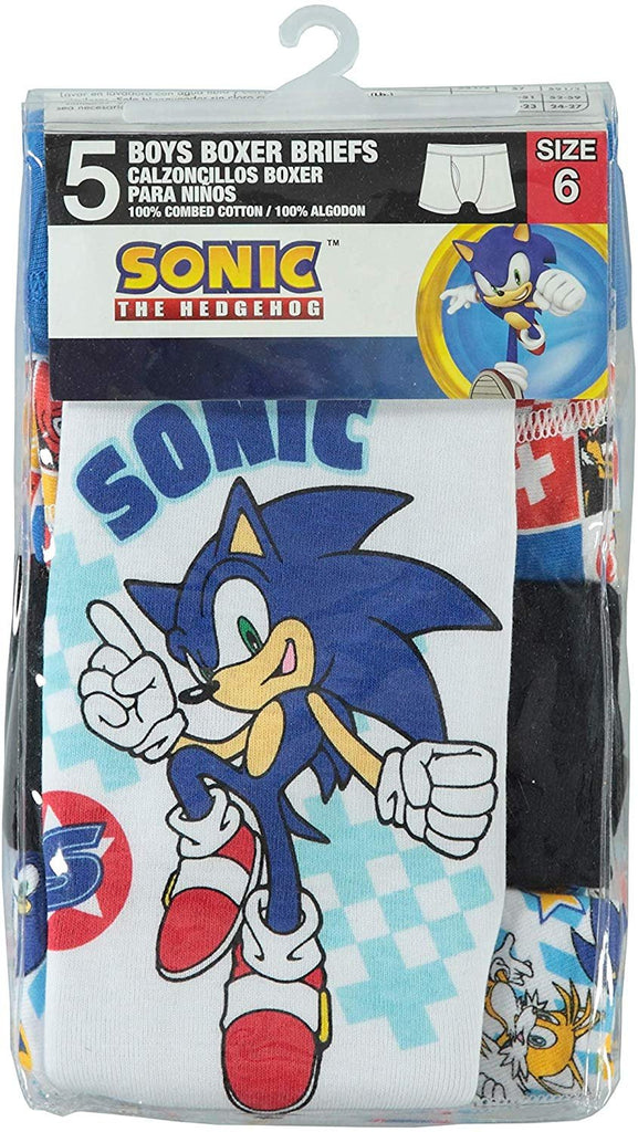 Handcraft Men's Sonic The Hedgehog 5pk Boxer Briefs