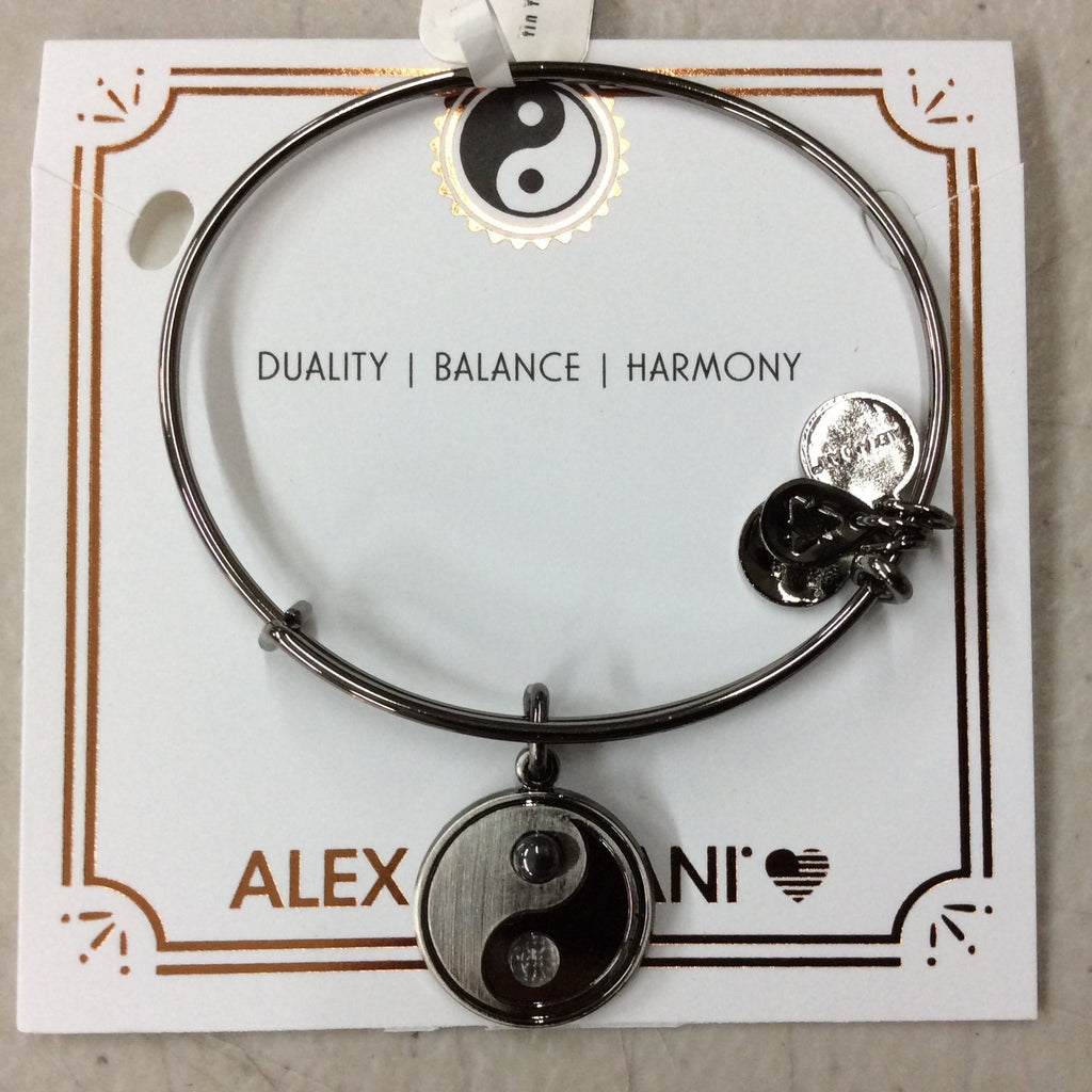 Alex and Ani Women's Two-Tone Yin Yang Bangle Bracelet