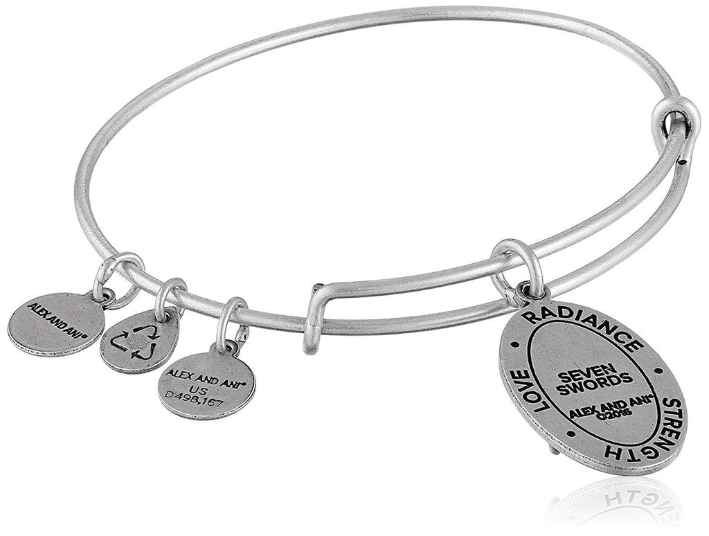 Alex and Ani Seven Swords III Expandable Rafaelian Bangle Bracelet