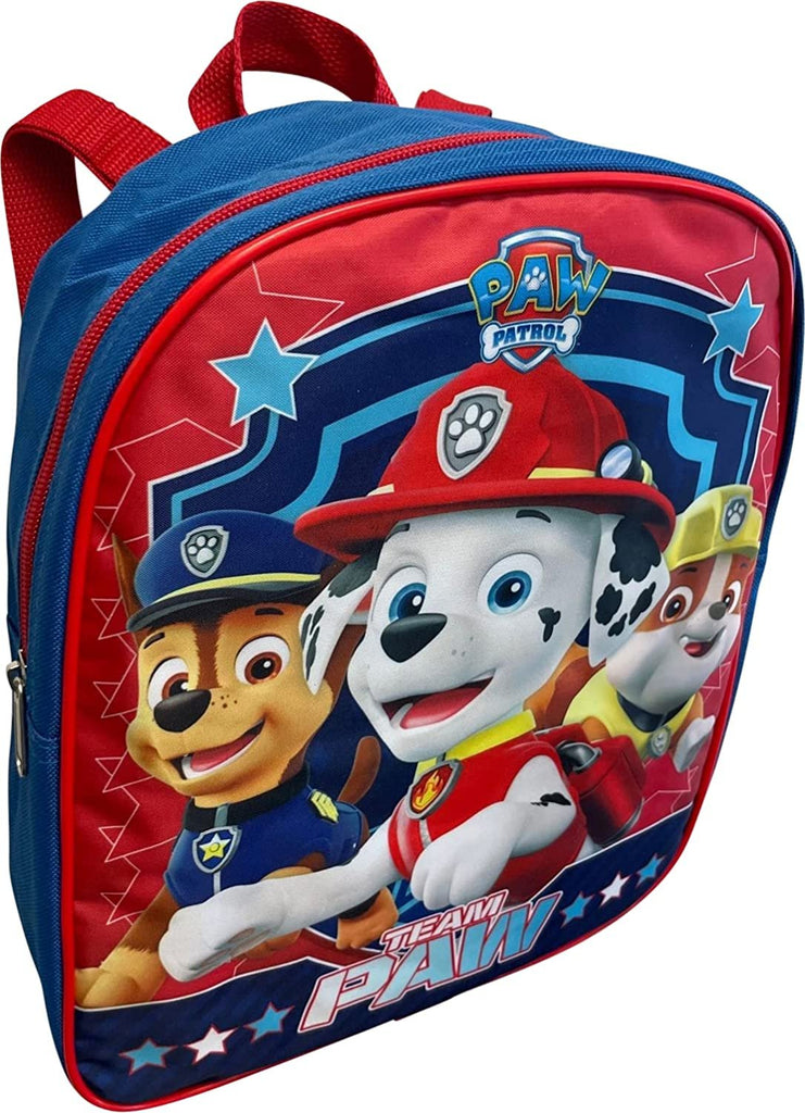 Paw Patrol Toddle Boy 12 Inch Mini Backpack (Blue-Red)