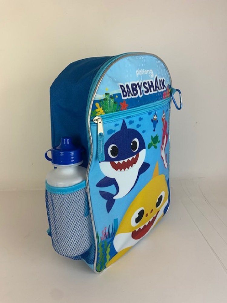 Baby Shark Backpack, Lunch Bag, Water Bottle 5-Piece Combo Set