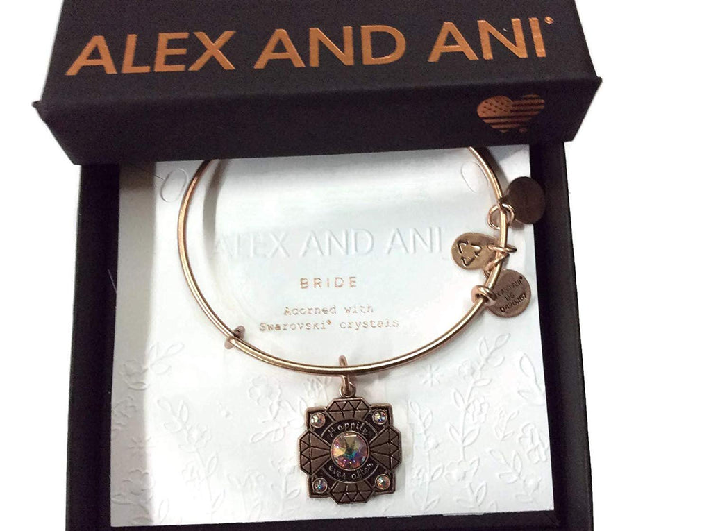 Alex and Ani Bride Bangle Bracelet Rafaelian Rose Gold NWTBC