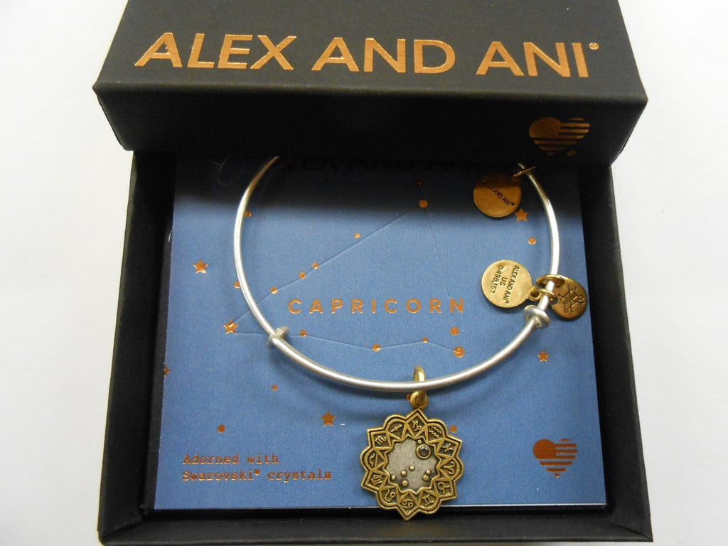 Alex and Ani Women's Capricorn Two Tone Bangle Bracelet