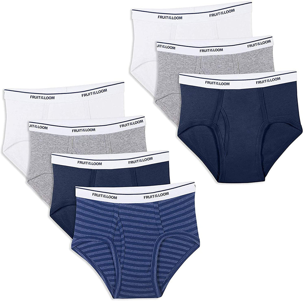 Fruit of the Loom 7-Pack Boys Briefs Size X-Large (18-20)