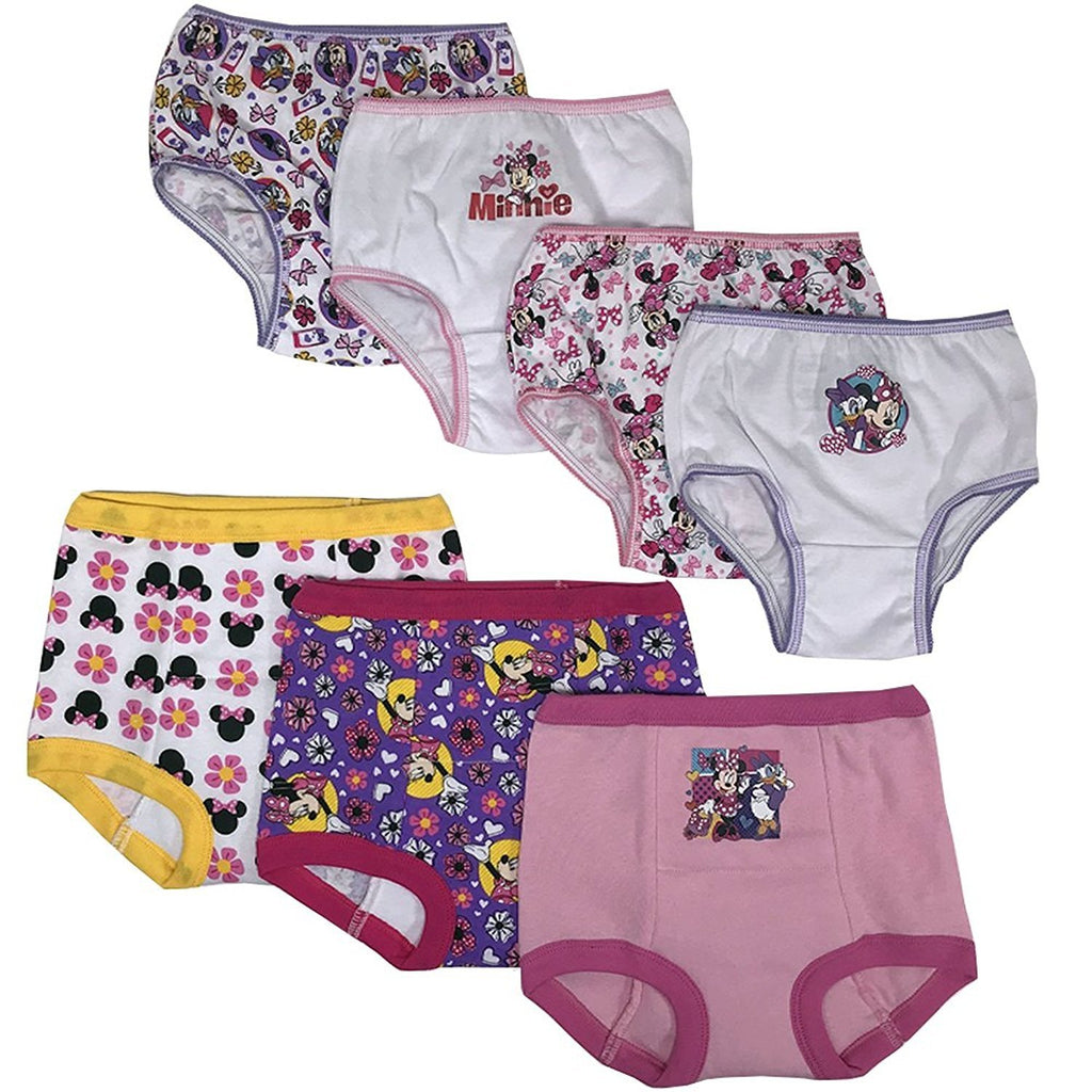 Disney Girls' Toddler Minnie 3pk Training Pants & 4pk Panty