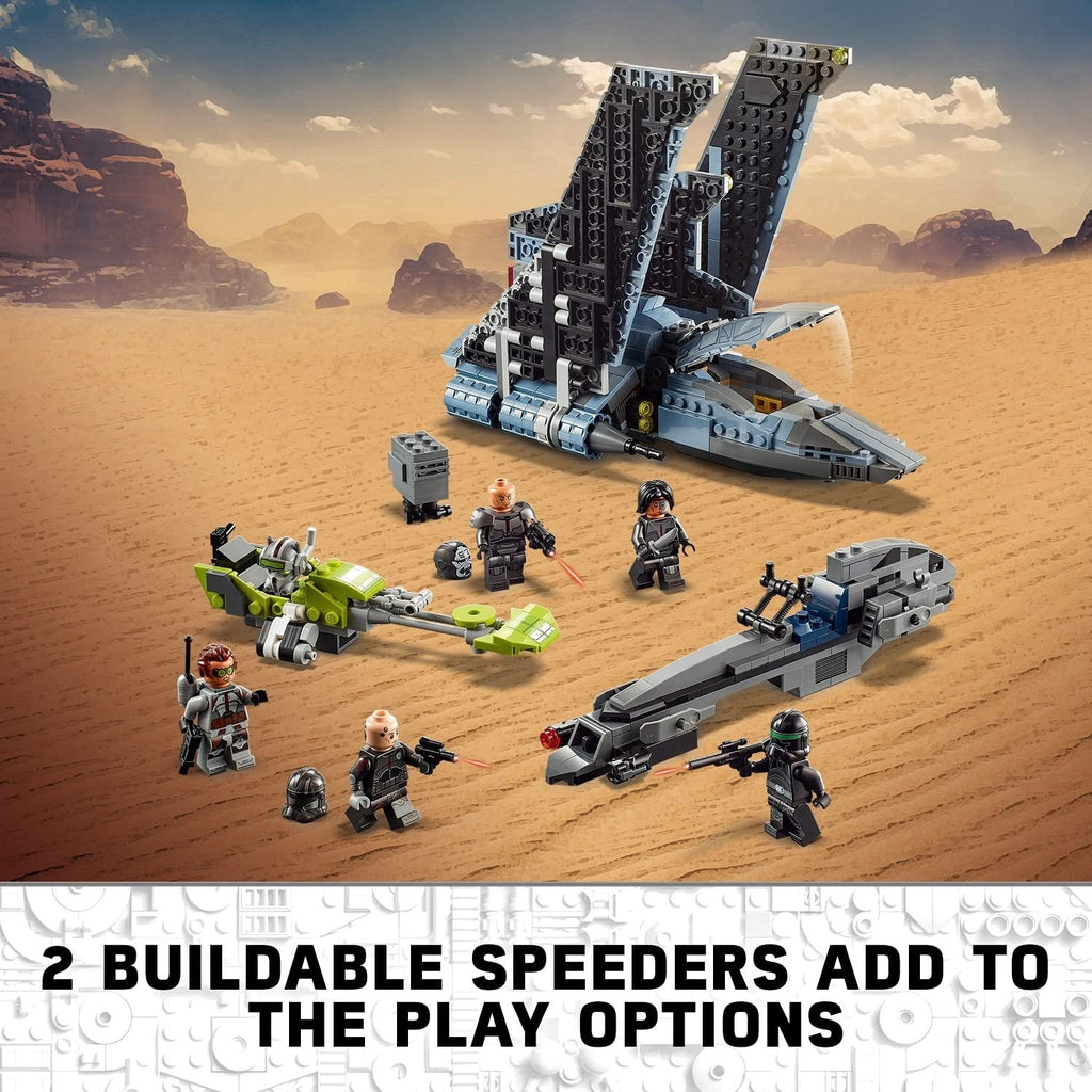 LEGO 75314 Star Wars The Bad Batch Attack Shuttle Building Toy for Kids Age 9 , Set with 5 Clones Minifigures & Gonk Droid Figure