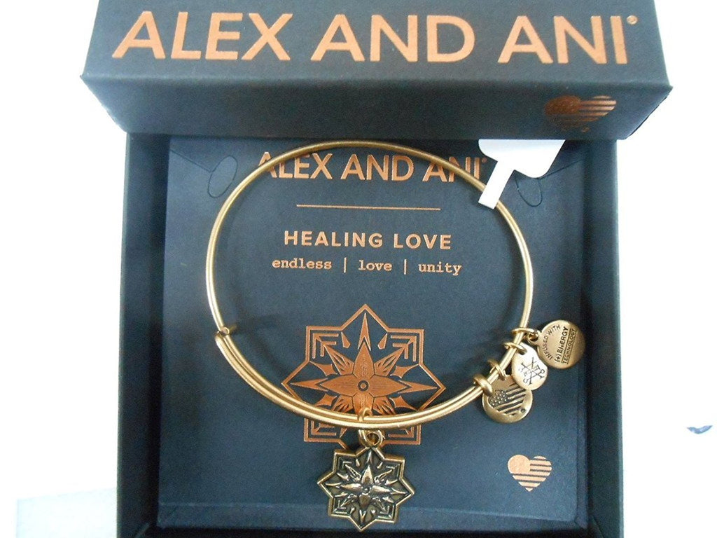 Alex and ANI Healing Love II Bangle Bracelet, Expandable