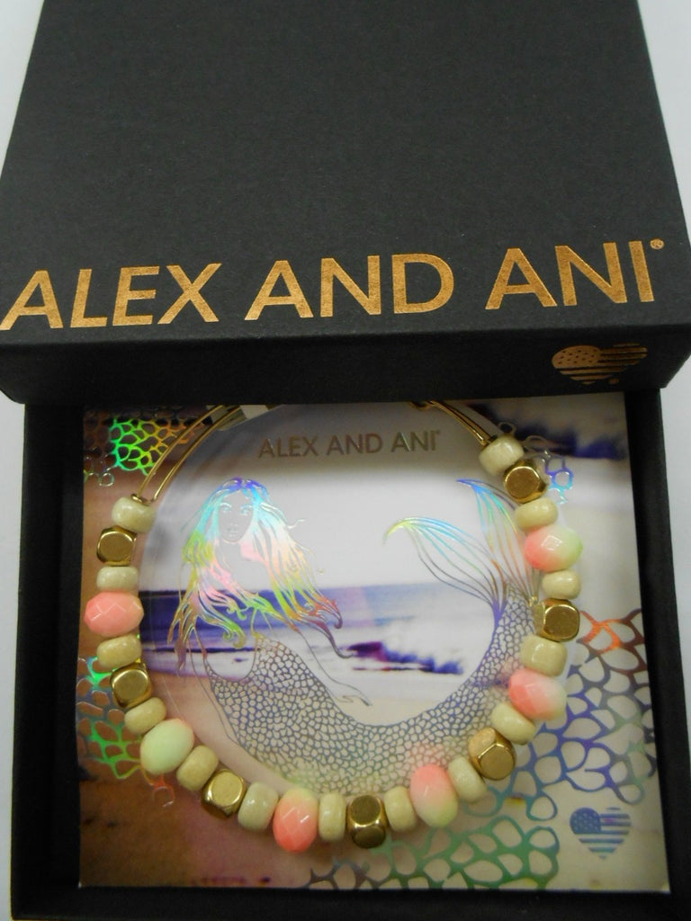 Alex And Ani Sorbet Mango Expandable Bangle Bracelet Rafaelian Gold