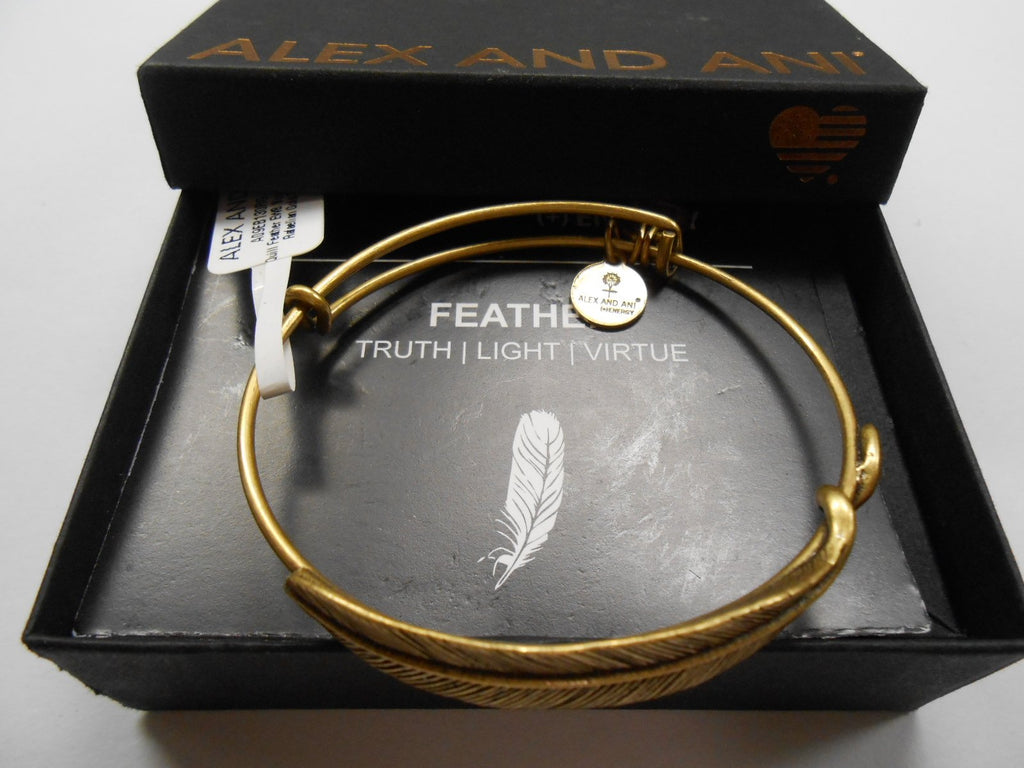 Alex and Ani Women's Quill Feather Bangle