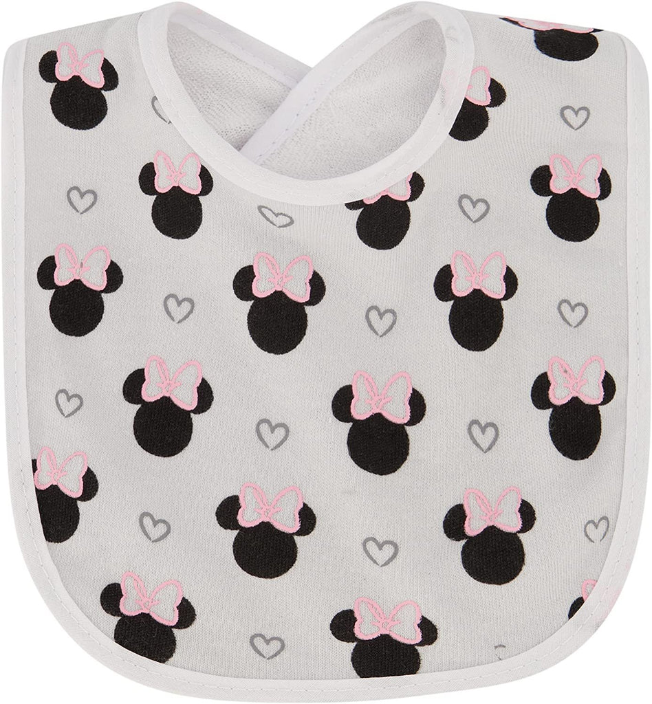 Disney 7-Pack Character Print Baby Bibs, Lightweight Feeding Teething & Drooling Infant and Toddler Cloth Bib