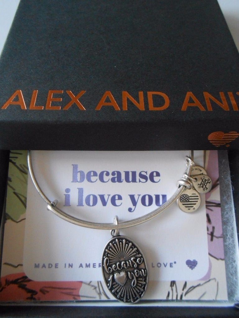 Alex and Ani Because I Love You Rafaelian Bangle Bracelet