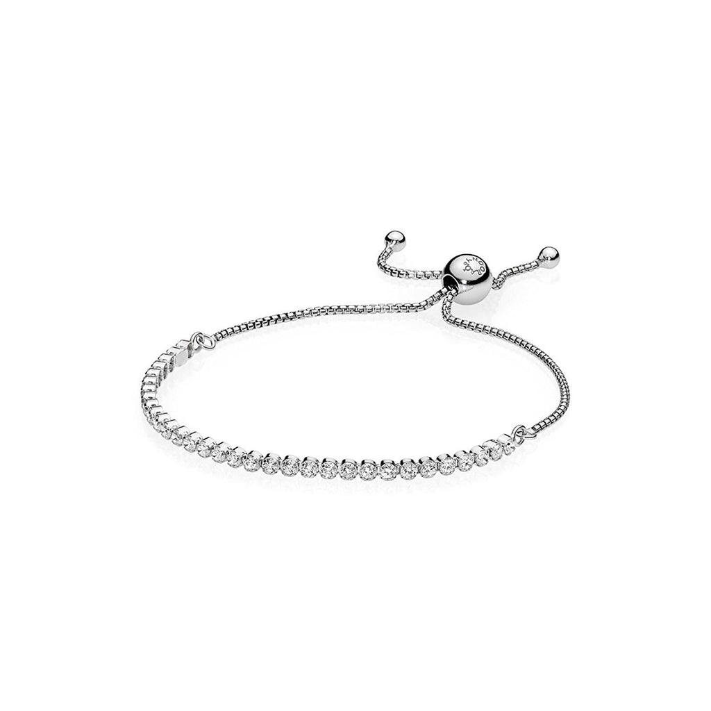 Pandora 590524CZ-1 Sterling Silver Sparkling Strand Bracelet 9.1 Inch (Adjustable)