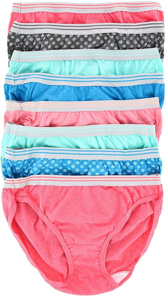 Fruit of the Loom Women's Heather Bikini Underwear (8 Pack)