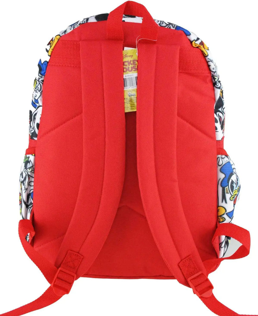 Mickey and Friends 16 inch All Over Print Deluxe Backpack With Laptop Compartment