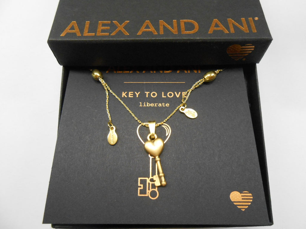 Alex and Ani Key to Love Expandable Necklace Rafaelian Gold