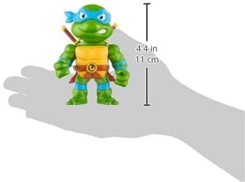 Jada Toys Teenage Mutant Ninja Turtles 4 Leonardo Die-cast Figure, Toys for Kids and Adults, Blue