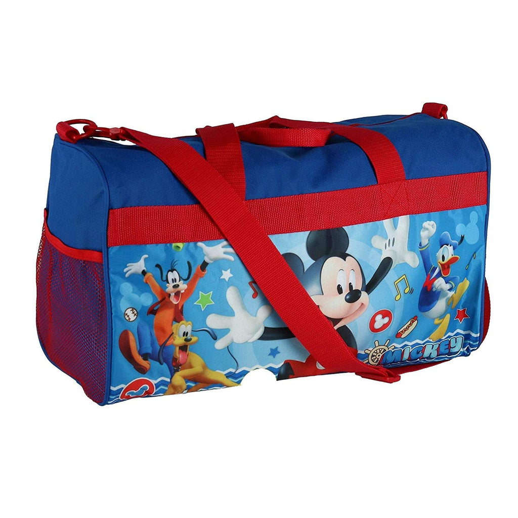 Boys 18" Mickey Mouse Blue/Red Duffel Bag Standard