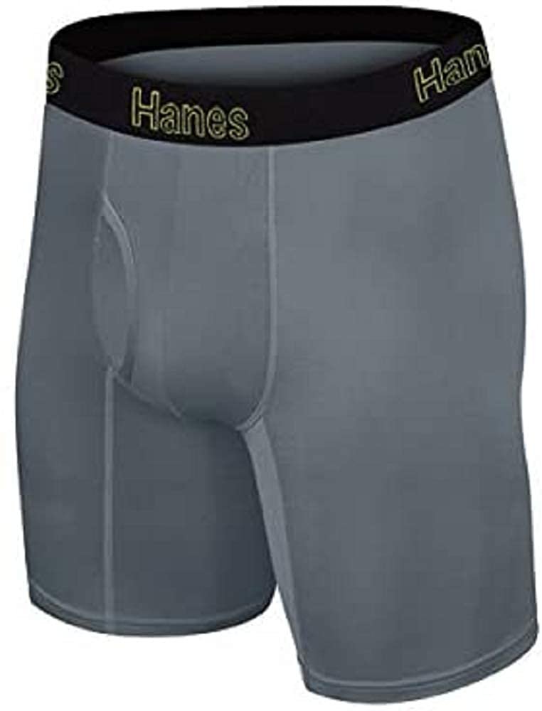 Hanes Men's 5-Pack Sports-Inspired Cool Dri Boxer Brief