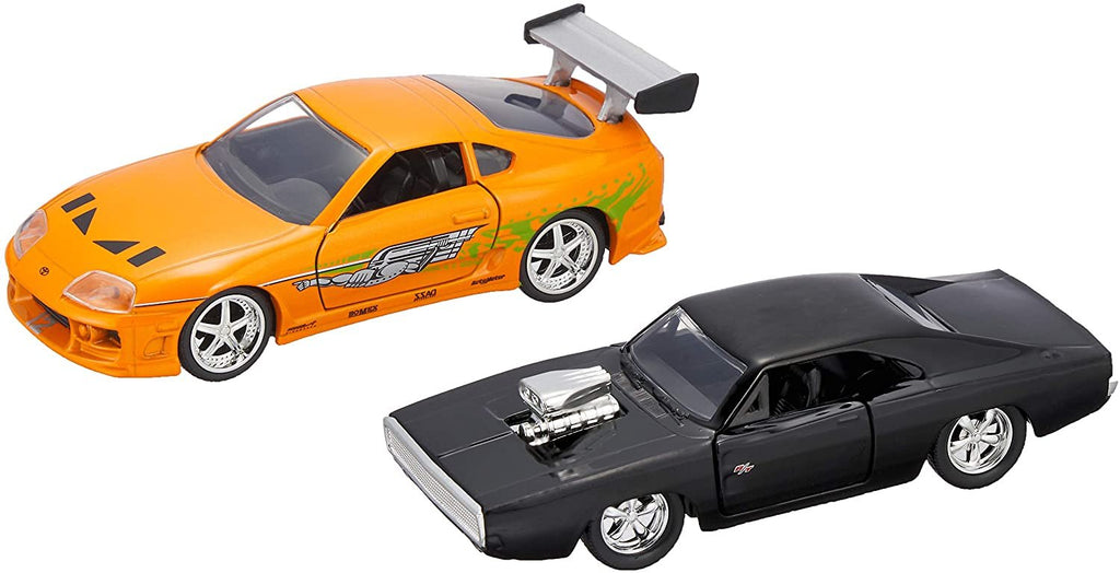 Jada Toys Fast & Furious Dom's Dodge Charger R/T & Brian's Toyota Supra 1:32 Die-Cast Vehicle (26063)